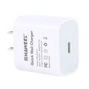 HAWEEL PD 20W Single USB-C / Type-C Interface QC Travel Charger, Support Full QC Protocol, US Plug
