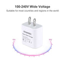 HAWEEL PD 20W Single USB-C / Type-C Interface QC Travel Charger, Support Full QC Protocol, US Plug