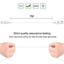 HAWEEL 25W 3A USB-C / Type-C to 8 Pin PD Fast Charging Cable for iPhone, iPad, Cable Length:1m