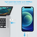 HAWEEL 25W 3A USB-C / Type-C to 8 Pin PD Fast Charging Cable for iPhone, iPad, Cable Length:1m