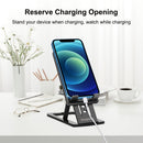 HAWEEL Adjustable Lifting Folding Portable Live Broadcast Desktop Plastic Holder(Black)
