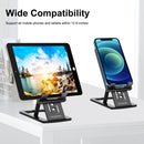 HAWEEL Adjustable Lifting Folding Portable Live Broadcast Desktop Plastic Holder(Black)