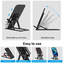HAWEEL Adjustable Lifting Folding Portable Live Broadcast Desktop Plastic Holder(Black)