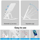 HAWEEL Adjustable Lifting Folding Portable Live Broadcast Desktop Plastic Holder(White)
