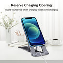 HAWEEL Adjustable Lifting Folding Live Broadcast Aluminum Alloy Desktop Holder(Dark Gray)