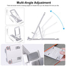 HAWEEL Adjustable Lifting Folding Live Broadcast Aluminum Alloy Desktop Holder(Silver)
