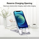 HAWEEL Adjustable Lifting Folding Live Broadcast Aluminum Alloy Desktop Holder(Silver)