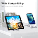 HAWEEL Adjustable Lifting Folding Live Broadcast Aluminum Alloy Desktop Holder(Silver)