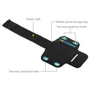 HAWEEL Sport Armband Case with Earphone Hole & Key Pocket, For iPhone XS, iPhone XS Max, iPhone X, iPhone 8 Plus & 7 Plus, iPhone 6 Plus, Galaxy S9+ / S8+ / S6 / S5(Blue)