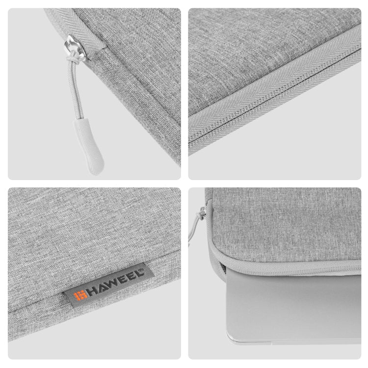 HAWEEL 13 inch Laptop Sleeve Case Zipper Briefcase Bag for 12.5-13.5 inch Laptop(Grey)
