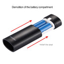 HAWEEL DIY 2x 18650 Battery (Not Included) 5600mAh Power Bank Shell Box with USB Output & Indicator(Black)