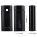 HAWEEL DIY 2x 18650 Battery (Not Included) 5600mAh Power Bank Shell Box with USB Output & Indicator(Black)