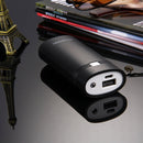 HAWEEL DIY 2x 18650 Battery (Not Included) 5600mAh Power Bank Shell Box with USB Output & Indicator(Black)