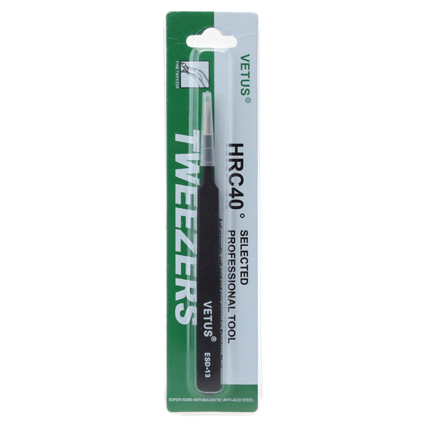 Vetus ESD-13 Round Head Anti Static Tweezer