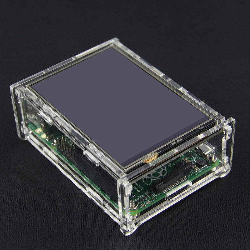 DIY Transparent Acrylic Case For 3.5 Inch TFT Screen Raspberry Pi B+