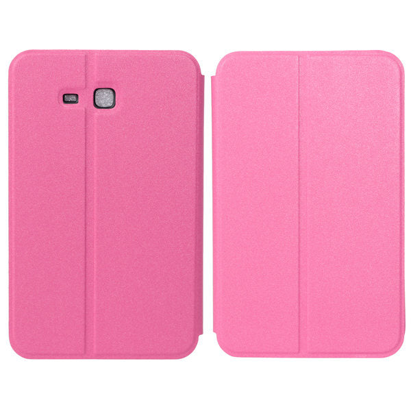 Folio Scrub PU Leather Case Cover For Samsung T110 Tablet