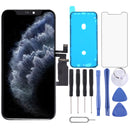 OLED Material LCD Screen and Digitizer Full Assembly with Frame for iPhone 11 Pro(Black)