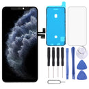 OLED Material LCD Screen and Digitizer Full Assembly with Frame for iPhone 11 Pro Max(Black)