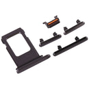 SIM Card Tray + Side Key for iPhone 11(Black)