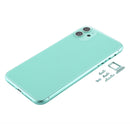 Back Housing Cover with SIM Card Tray & Side keys & Camera Lens for iPhone 11(Green)