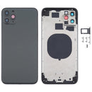 Back Housing Cover with Appearance Imitation of iP12 for iPhone 11 Pro Max(Black)