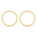 2 PCS Rear Camera Glass Lens Metal Protector Hoop Ring for iPhone 12(Gold)