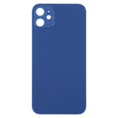 Glass Back Cover with Appearance Imitation of iP12 for iPhone XR(Blue)