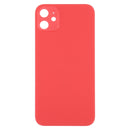 Glass Back Cover with Appearance Imitation of iP12 for iPhone XR(Red)