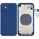 Back Housing Cover with Appearance Imitation of iP12 for iPhone XR(Blue)