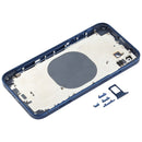 Back Housing Cover with Appearance Imitation of iP12 for iPhone XR(Blue)