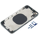 Back Housing Cover with Appearance Imitation of iP12 for iPhone X(Blue)