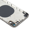 Back Housing Cover with Appearance Imitation of iP12 Pro for iPhone X(Black)