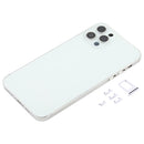 Back Housing Cover with Appearance Imitation of iP12 Pro for iPhone X(White)