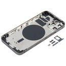 Back Housing Cover with SIM Card Tray & Side Keys & Camera Lens for iPhone 12 Pro(Black)