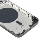 Back Housing Cover with SIM Card Tray & Side Keys & Camera Lens for iPhone 12 Pro(Black)