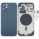 Back Housing Cover with SIM Card Tray & Side Keys & Camera Lens for iPhone 12 Pro(Blue)