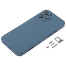 Back Housing Cover with SIM Card Tray & Side Keys & Camera Lens for iPhone 12 Pro(Blue)