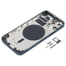 Back Housing Cover with SIM Card Tray & Side Keys & Camera Lens for iPhone 12 Pro(Blue)