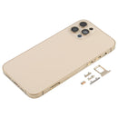 Back Housing Cover with SIM Card Tray & Side Keys & Camera Lens for iPhone 12 Pro(Gold)