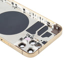 Back Housing Cover with SIM Card Tray & Side Keys & Camera Lens for iPhone 12 Pro(Gold)