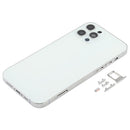 Back Housing Cover with SIM Card Tray & Side Keys & Camera Lens for iPhone 12 Pro(White)