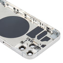 Back Housing Cover with SIM Card Tray & Side Keys & Camera Lens for iPhone 12 Pro(White)