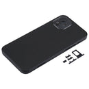 Back Housing Cover with SIM Card Tray & Side Keys & Camera Lens for iPhone 12(Black)