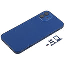 Back Housing Cover with SIM Card Tray & Side Keys & Camera Lens for iPhone 12(Blue)