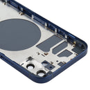 Back Housing Cover with SIM Card Tray & Side Keys & Camera Lens for iPhone 12(Blue)