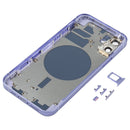 Back Housing Cover with SIM Card Tray & Side Keys & Camera Lens for iPhone 12(Purple)