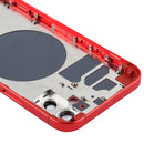 Back Housing Cover with SIM Card Tray & Side Keys & Camera Lens for iPhone 12(Red)