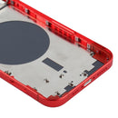 Back Housing Cover with SIM Card Tray & Side Keys & Camera Lens for iPhone 12(Red)