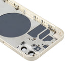 Back Housing Cover with SIM Card Tray & Side Keys & Camera Lens for iPhone 12(White)