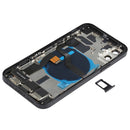 Battery Back Cover Assembly (with Side Keys & Loud Speaker & Motor & Camera Lens & Card Tray & Power Button + Volume Button + Charging Port & Wireless Charging Module) for iPhone 12(Black)